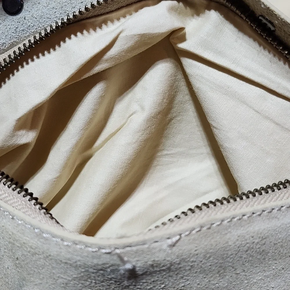 FREE PEOPLE VALENCIA STUDDED LEATHER SLOUCHY BUCKET TOTE BAG